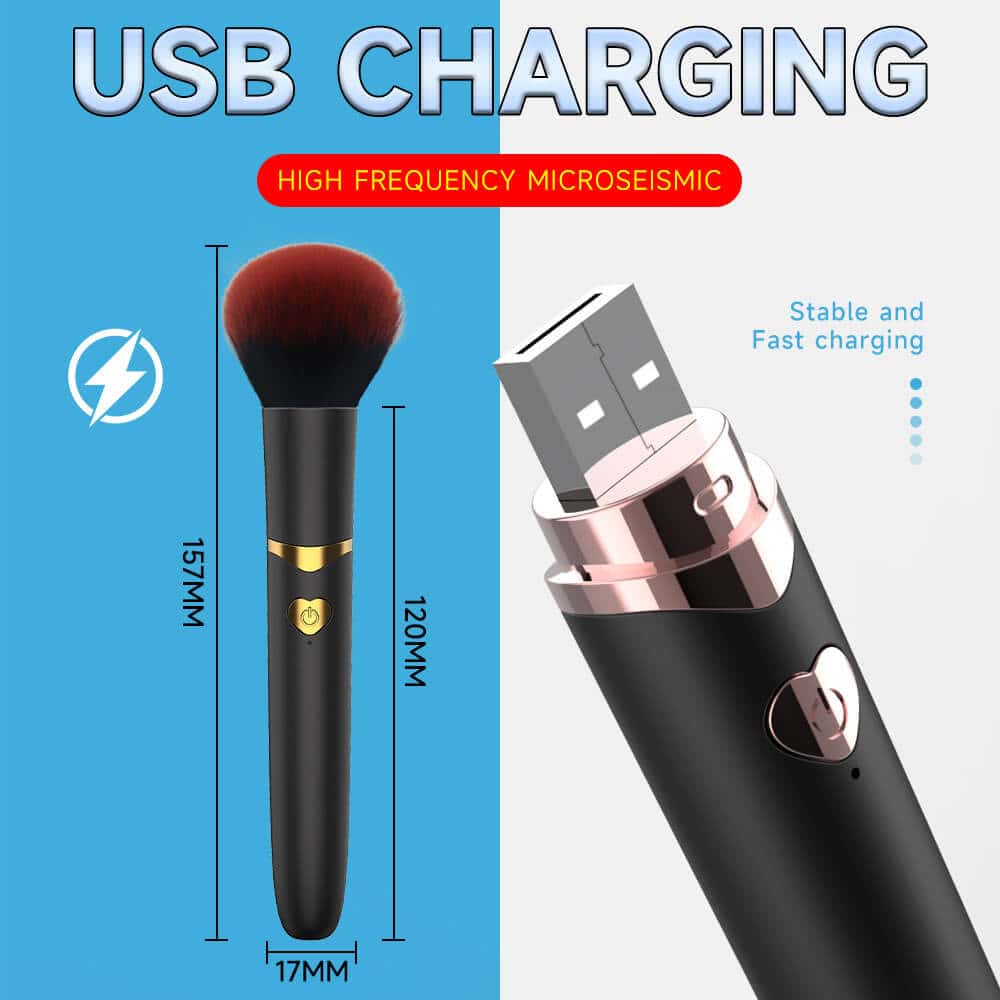 plush vibrator 2 in 1 massage & makeup pen